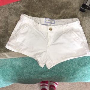 A&F White Shorts