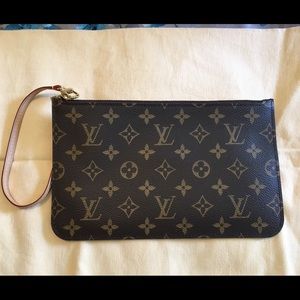 Authentic Louis Vuitton small zipper pouch bag