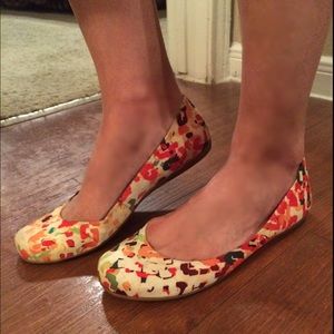 Nine West multi color flats