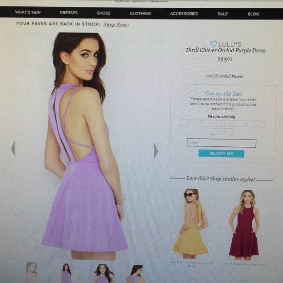 Thrill chic-er orchid purple skater dress
