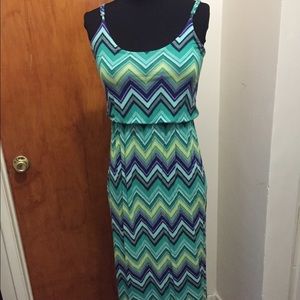 Chevron Maxi dress