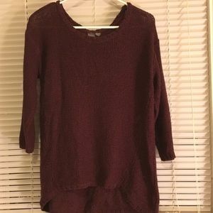 Maroon knit sweater from Francescas!