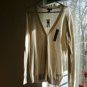 Beige long cardigan