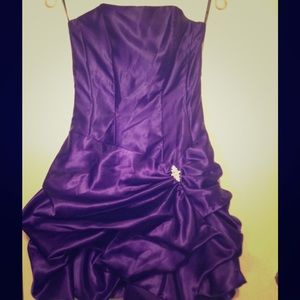 Short Strapless Prom Dress