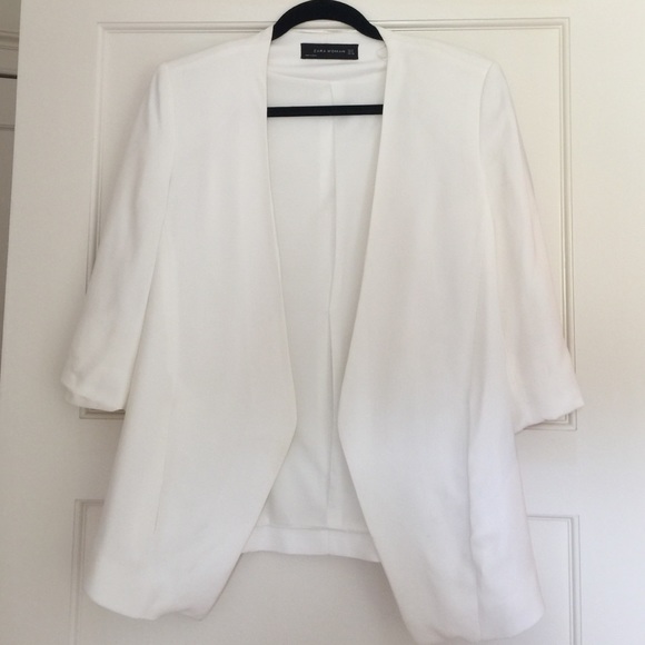 Zara white blazer