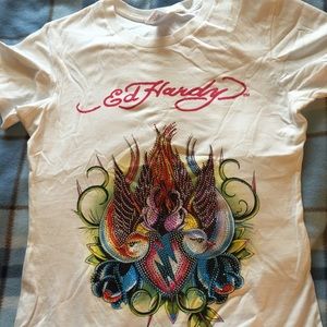 Ed hardy tshirt in size medium
