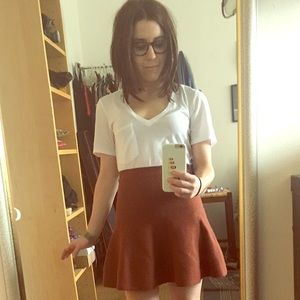H&M wool flippy skirt