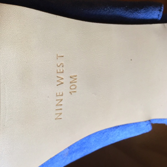 Nine West EPIC Suede Slingbacks in Blue, 10M - Picture 4 of 4