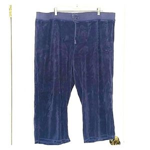 Juicy Couture 2X Terrycloth Cropped Track Pants