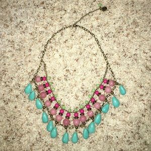 Colorful statement necklace
