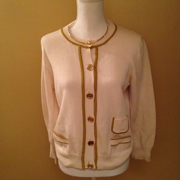 J. Crew Cardigan. Gold Details and Gold Buttons - Picture 1 of 2