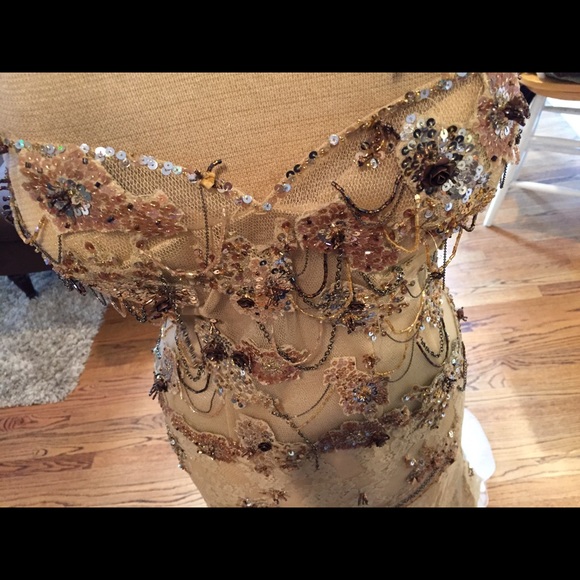 Alberto Makali beautiful beaded and sequin dress - Picture 4 of 4