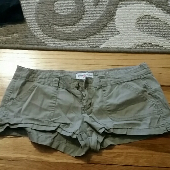 Brown shorty shorts