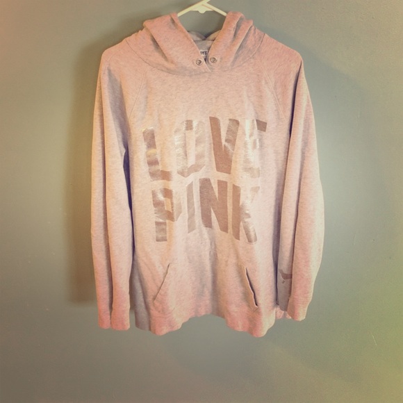 VS pink hoodie dress