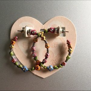 Brighton "Flower Child" Hoop Earrings