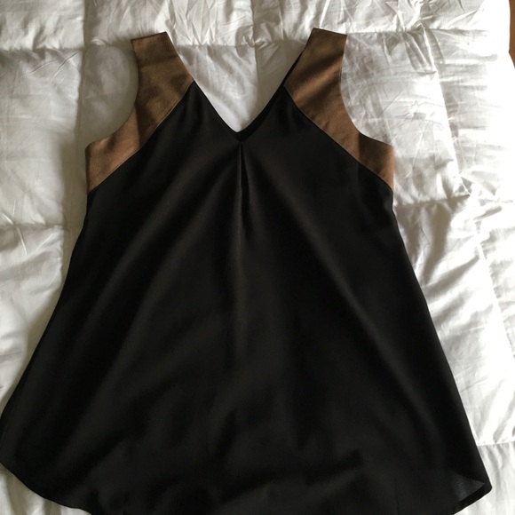 Black and brown top