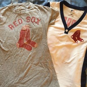 2 Red Sox shirts! Bundled shirts together.