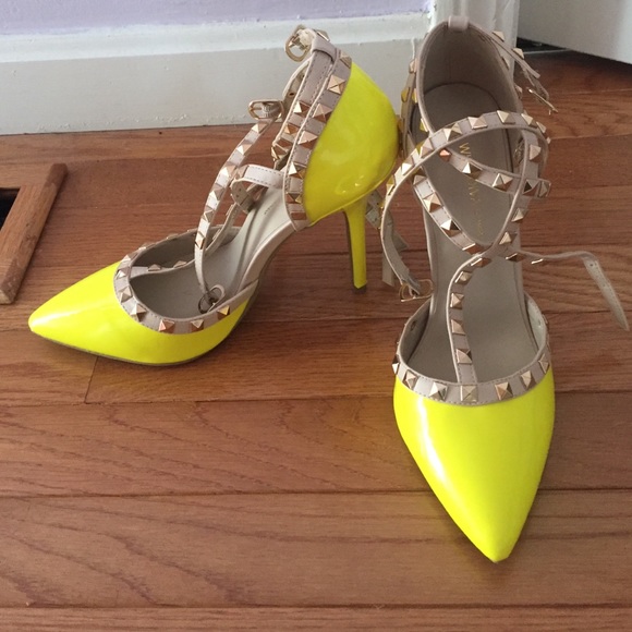 Strappy Studded Heels