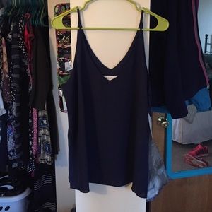 Navy blue tank top