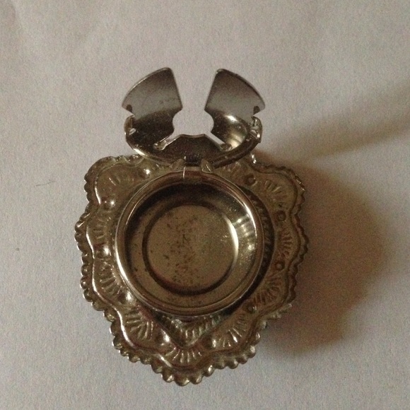 Vintage heart turquoise clip - Picture 2 of 4