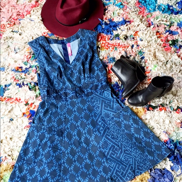 Tracy Reese diamond denim dress