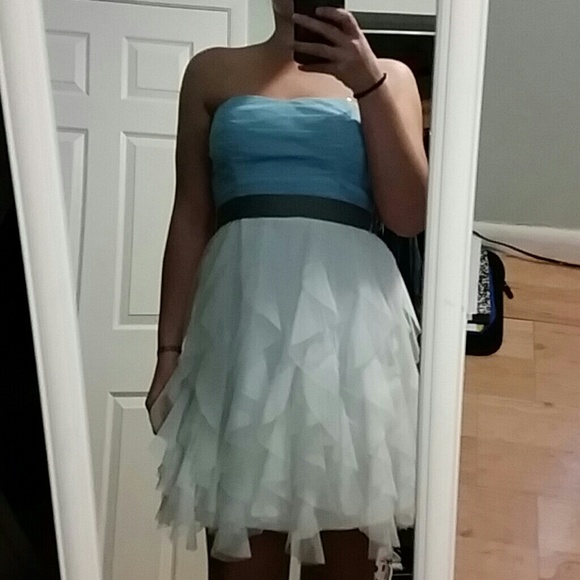 Strapless prom dress