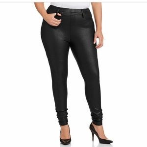 Black leather looking pants