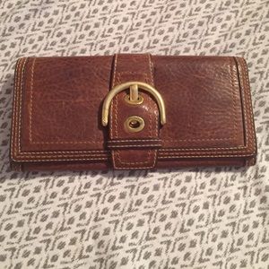 Coach Soho Leather Buckle Wallet