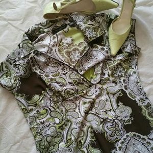 SOLD Brown and Green low cut top SOLD‼️