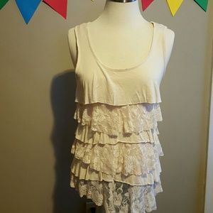 Layers and Lace Racerback Top