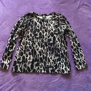 Leopard print long sleeve shirt