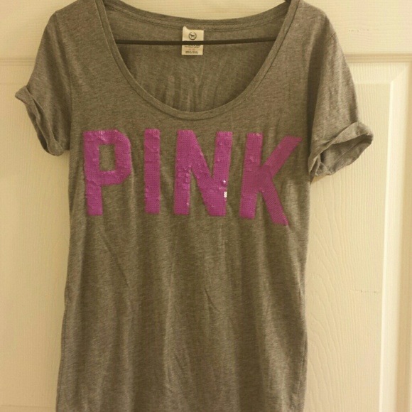 *SOLD ON MERC* VS PINK Sequin top