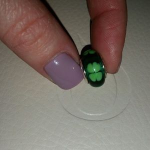 PANDORA sterling silver murano glass charm