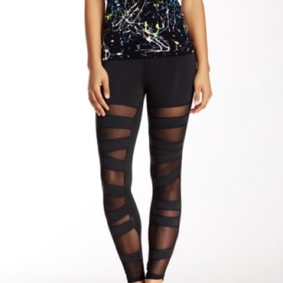 Mesh Panel Ballerina Leggings