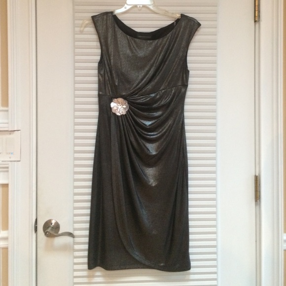 🎉HP🎉Draped disco sparkle evening dress