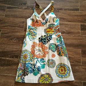 Trina Turk Sz 4 Multi Color Sun Dress Super Cute
