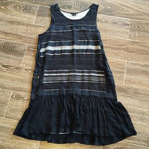 Theory Summer Dress Black & White Burnout Style M