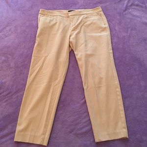 Cropped khaki slacks