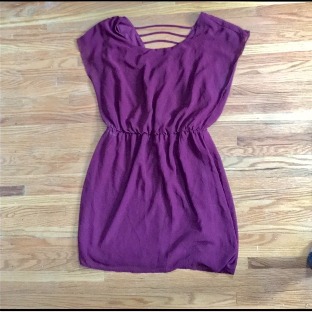 Wine Colored Dress CITY TRIANGLES