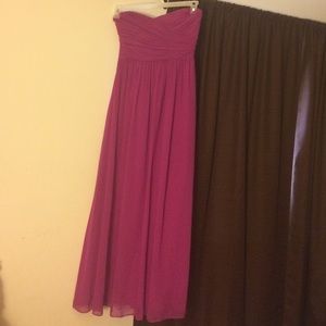 Pink-Purple Strapless Dress