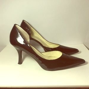 Anne Klein Black Patent Leather Heals