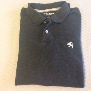 Express Men's Gray Polo