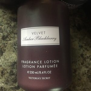 Velvet Amber blackberry fragrance lotion perfume.
