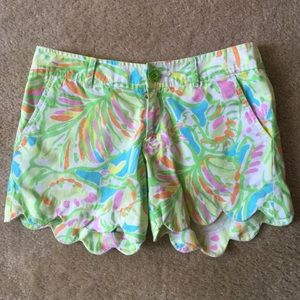 Lilly Pulitzer Scallop Trimmed Shorts
