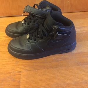 All black Nike High Tops