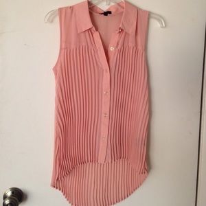 High-low Apricot dressy Tank
