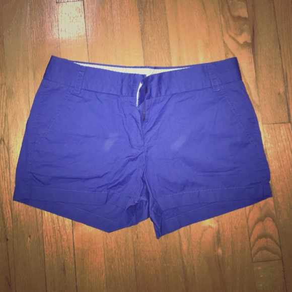 Jcrew chino shorts in royal blue 3"