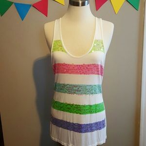Sequin Racerback Top