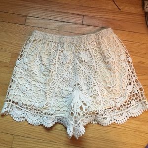 Brandy Melville crochet shorts