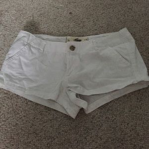 Hollister white shorts